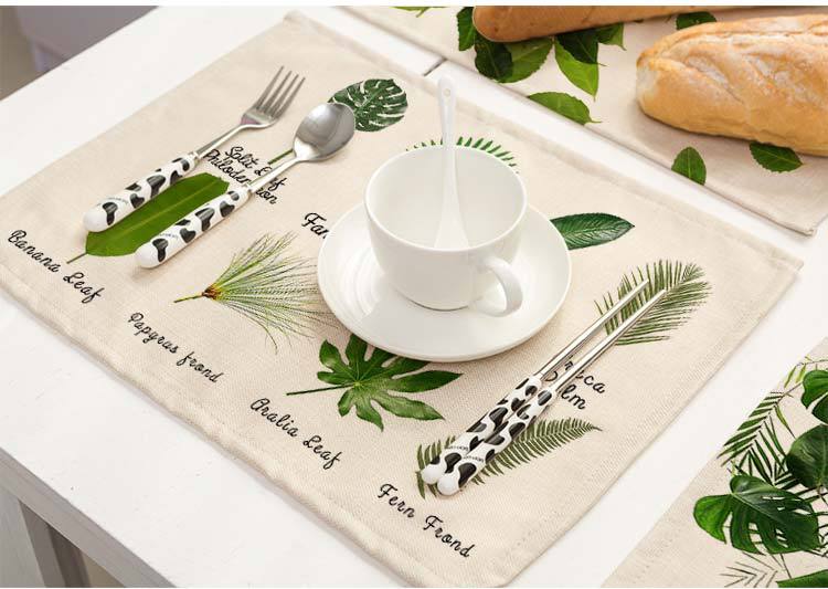 Custom Fabric Placemats European Style Dining Mats Wholesale
