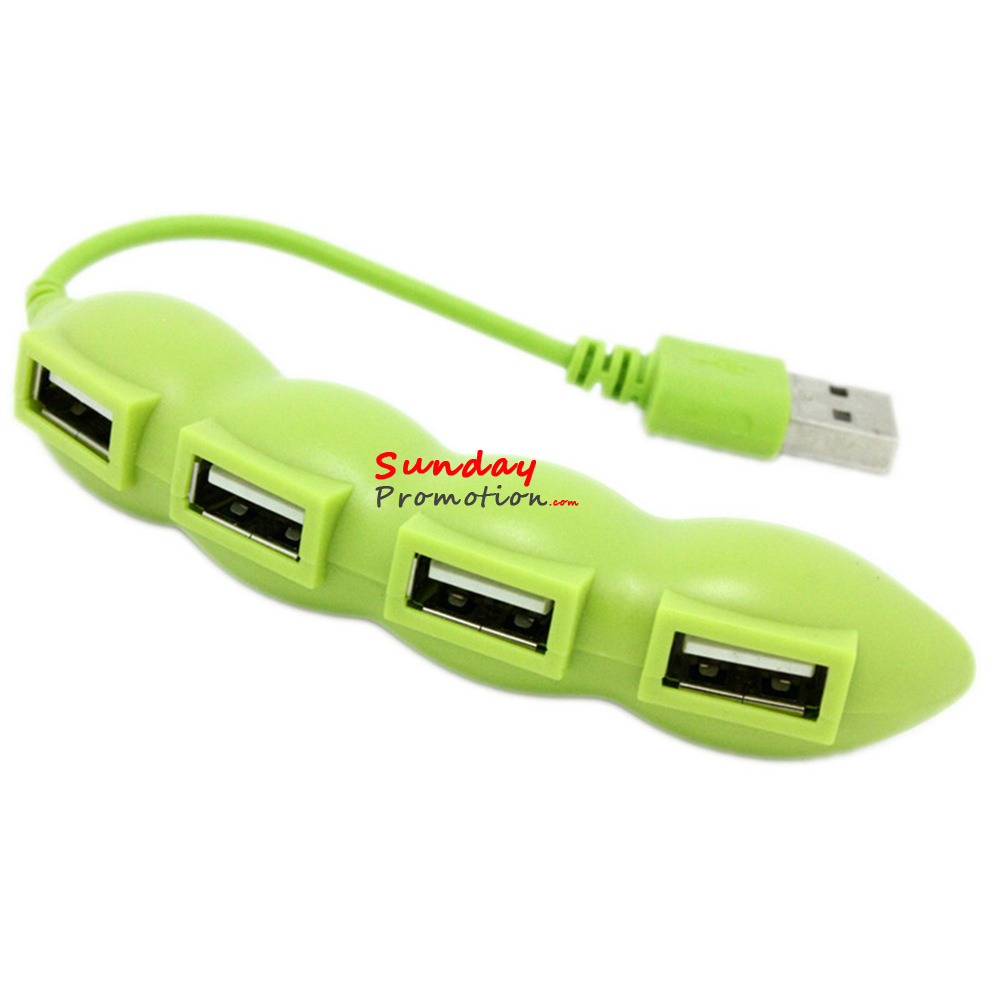 Bean Promotional USB Hubs Cheap Price 4-Port USB Splitters