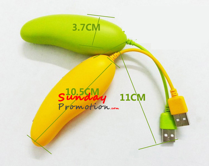 Mango Shape Custom USB Cables 4 USB Charging Cords as Gifts