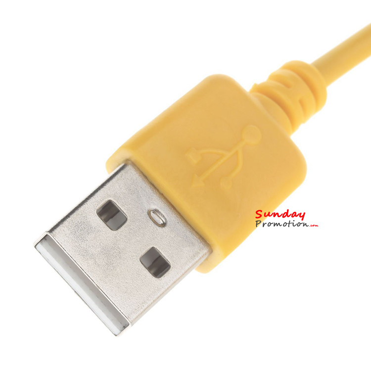 Mango Shape Custom USB Cables 4 USB Charging Cords as Gifts