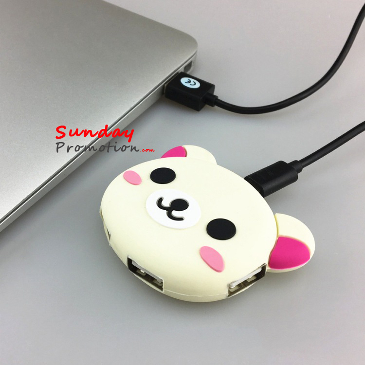 Custom Shaped USB Splitters for Promotional Gifts Mobile Charging Adapters