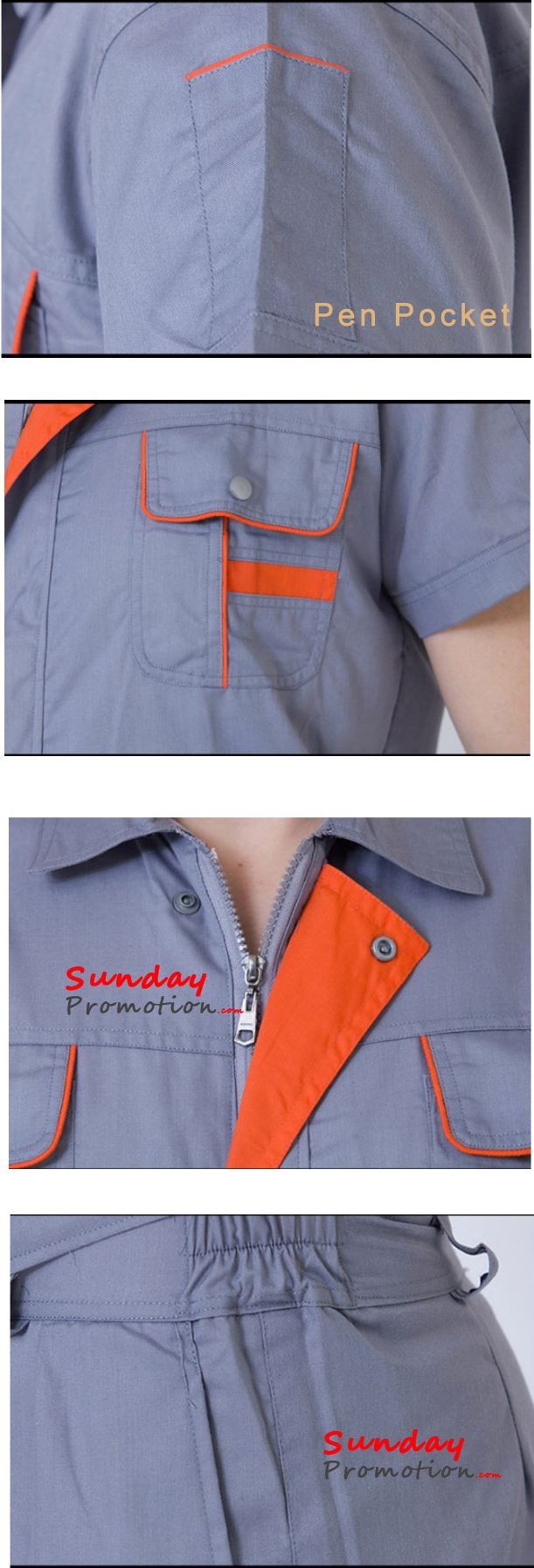 Custom Workwear Suits for Staff Work Uniform Logo Printing 2