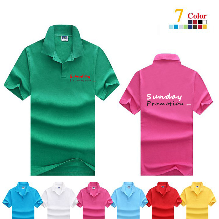 35% Cotton 7-oz Plain Color Custom Polo Shirts